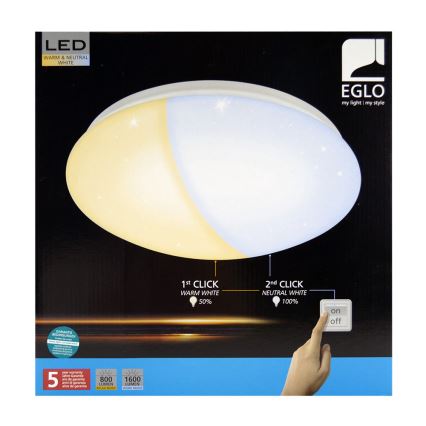 Eglo 97108 - LED Plafon GIRON-RW 1xLED/18W/230V 2700K-4000K