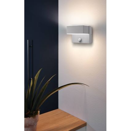 Eglo - LED Kinkiet zewnętrzny z czujnikiem 2xLED/5,6W/230V