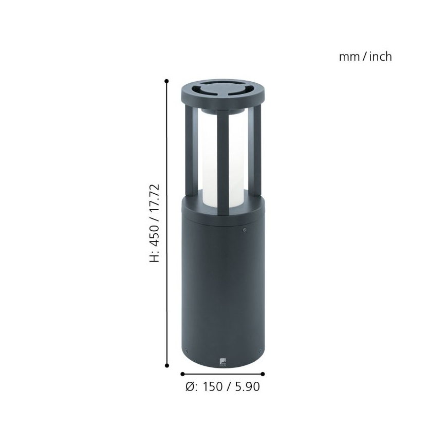 Eglo 97252 - Lampa zewnętrzna LED GISOLA LED/12W/230V IP44 450 mm