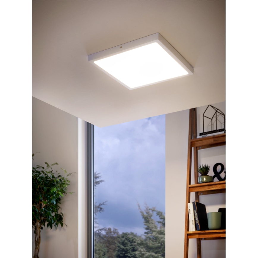 Eglo - Lampa sufitowa LED 1xLED/25W/230V, biała, kwadratowa, 2500 lm, 40x40 cm
