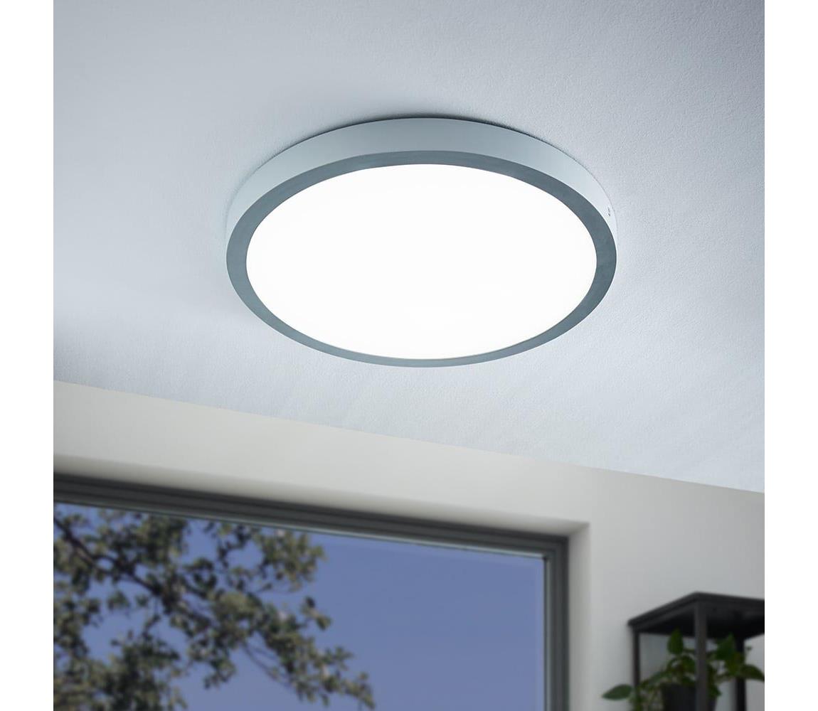 Eglo 97267 - LED Plafon FUEVA 1 1xLED/25W/230V srebrny okrągły 4000K