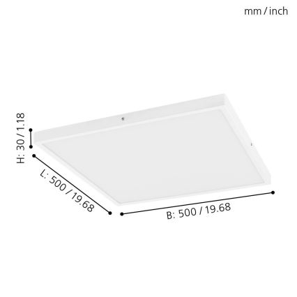 Eglo - LED Plafon ściemnialny 1xLED/25W/230V