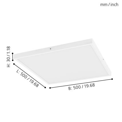 Eglo - LED Plafon ściemnialny 1xLED/25W/230V