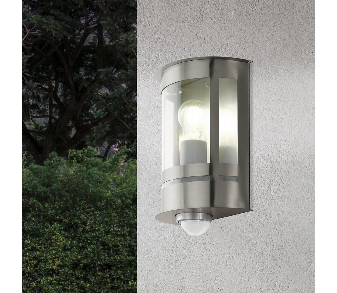 Eglo 97284 - Kinkiet zewnętrzny z czujnikiem TRIBANO 1xE27/60W/230V