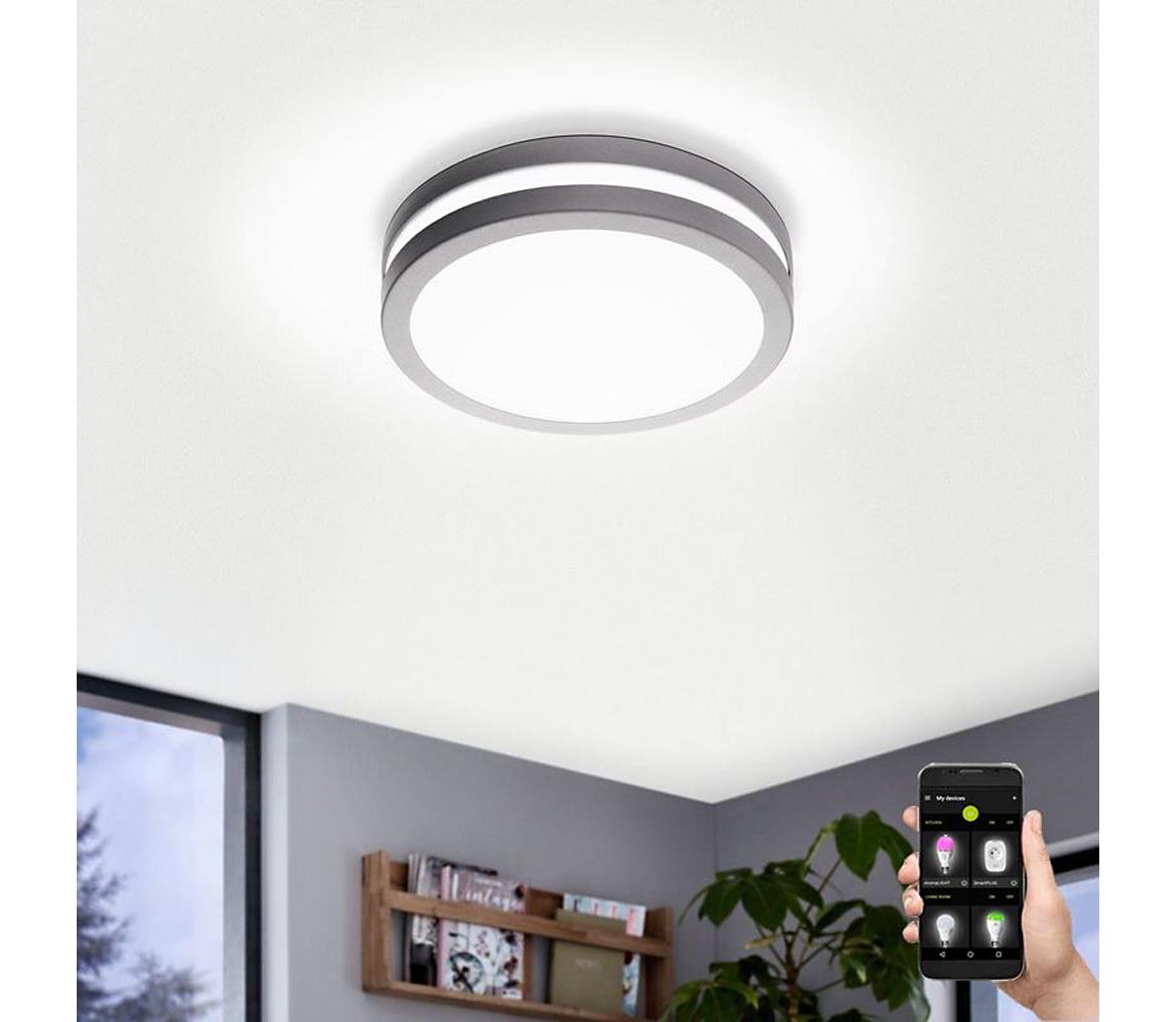 Eglo 97299 - LED Ściemnialny plafon łazienkowy LOCANA-C LED/14W szary