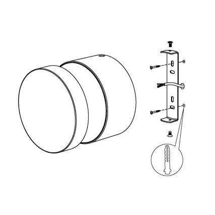 Eglo - LED zewnętrzny kinkiet LED/11W/230V czarny IP44
