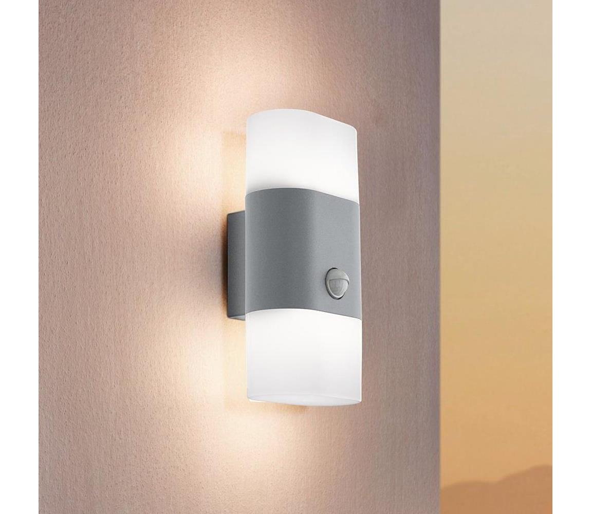 Eglo 97313 - LED Kinkiet zewnętrzny z czujnikiem FAVRIA 1 2xLED/5,5W/230V