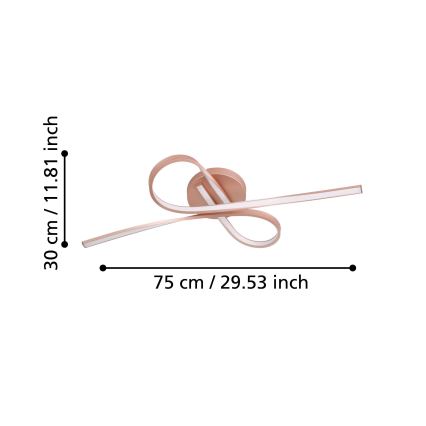 Eglo - LED Żyrandol natynkowy 2xLED/11W/230V