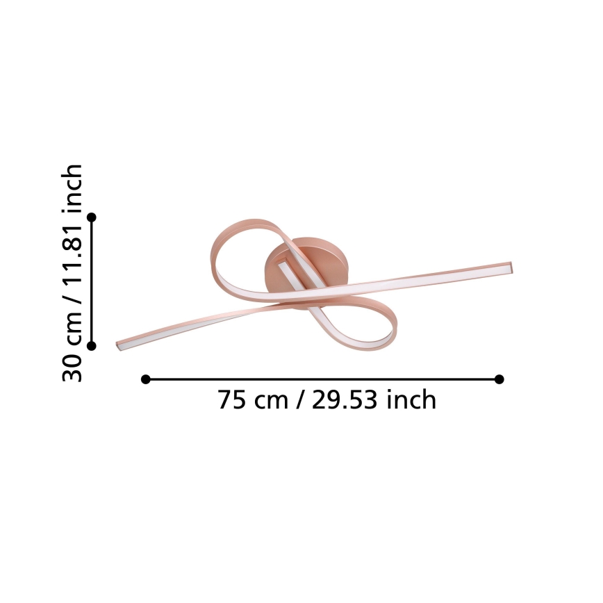 Eglo - LED Żyrandol natynkowy 2xLED/11W/230V