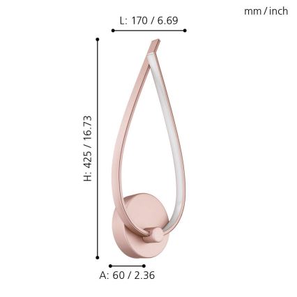 Eglo - LED Oprawa ścienna LED/11W/230V