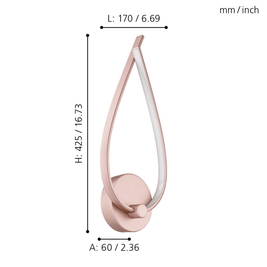 Eglo - LED Oprawa ścienna LED/11W/230V