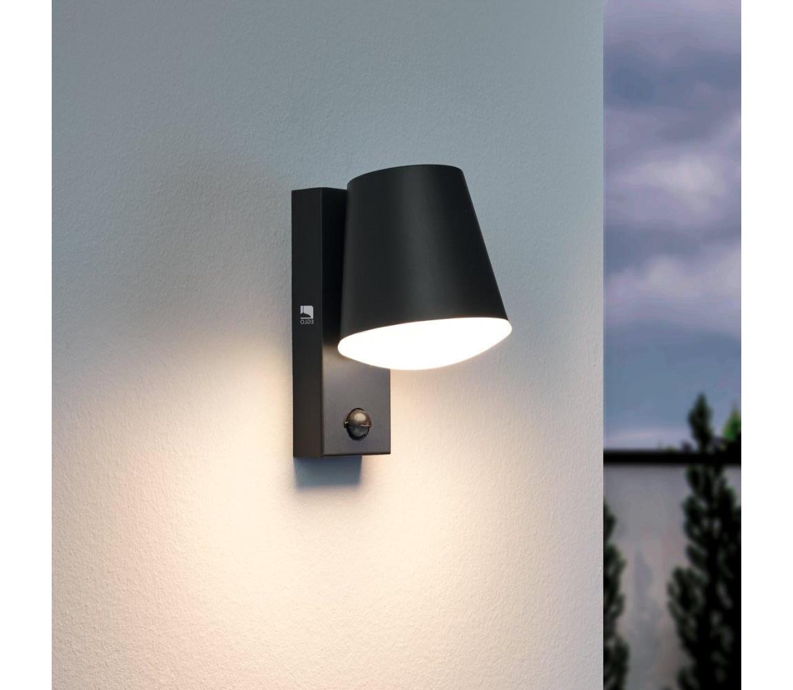 Eglo 97451 - Kinkiet zewnętrzny z czujnikiem CALDIERO 1xE27/10W/230V IP44