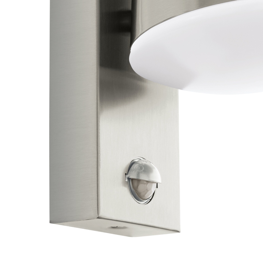 Eglo 97453 - Zewnętrzna lampa ścienna z czujnikiem CALDIERO 1xE27/10W/230V IP44