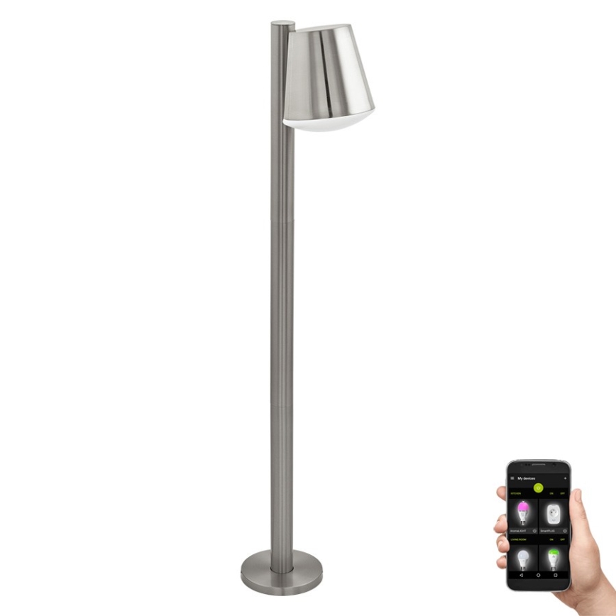 Eglo 97485 - LED ściemnialna lampa zewnętrzna CALDIERO-C 1xE27/9W/230V matowy chrom IP44