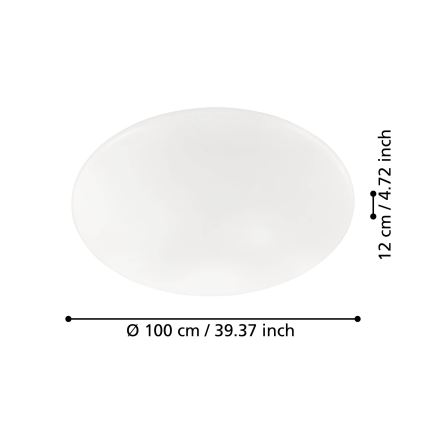 Eglo 97528 - LED Plafon ściemnialny GIRON LED/80W/230V