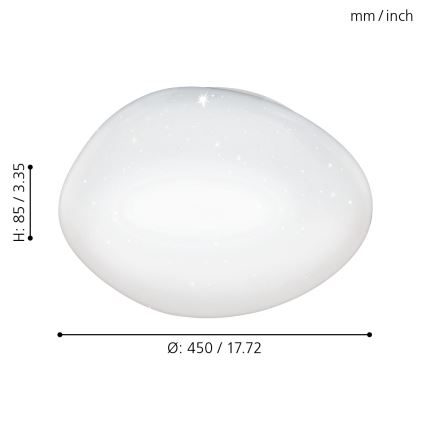 Eglo - LED Plafon ściemnialny LED/21W/230V + pilot