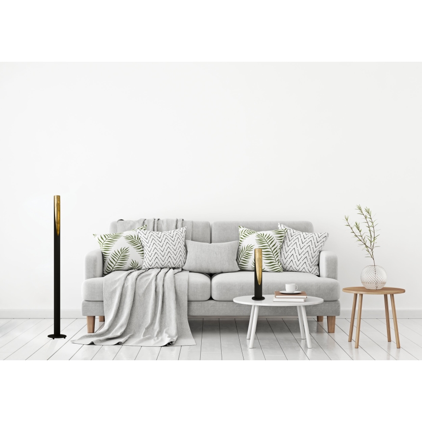 Eglo - LED Lampa podłogowa 1xGU10/4,5W/230V czarna