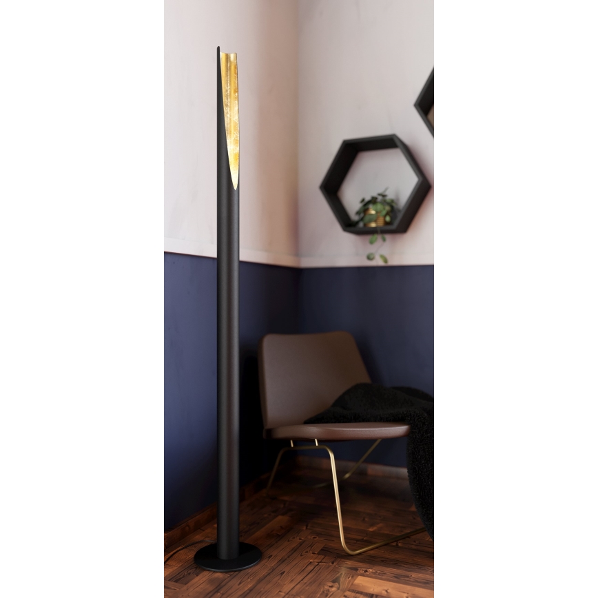Eglo - LED Lampa podłogowa 1xGU10/4,5W/230V czarna