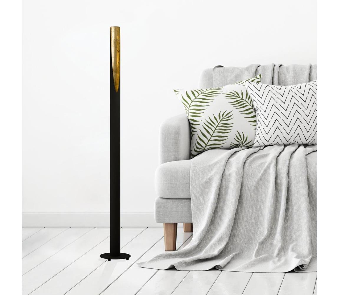 Eglo 97584 - LED Lampa podłogowa BARBOTTO 1xGU10/4,5W/230V czarna