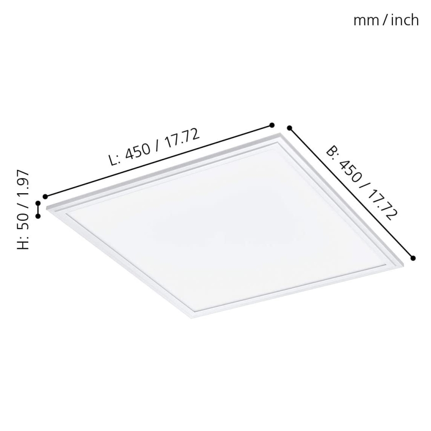 Eglo - Ściemnialna oprawa LED RGB SALOBRENA-C LED/24W/230V + pilot zdalnego sterowania