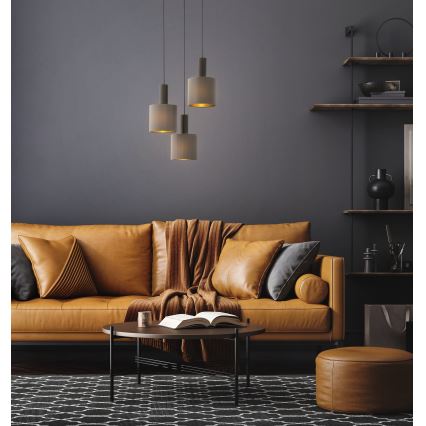 Eglo - Żyrandol na lince 3xE27/60W/230V