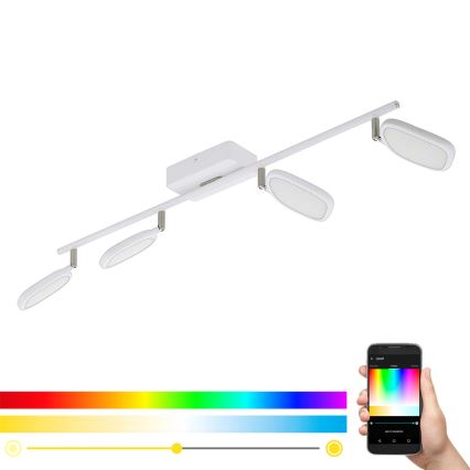 Eglo 97694 - Oprawa punktowa LED RGB PALOMBARE-C 4xLED/5W/230V