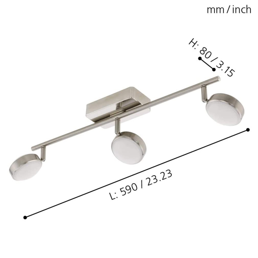 Eglo - LED RGB Oprawa punktowa CORROPOLI-C 3xLED/5W/230V