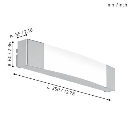 Eglo - LED Oświetlenie łazienkowe lustra LED/8,3W/230V IP44