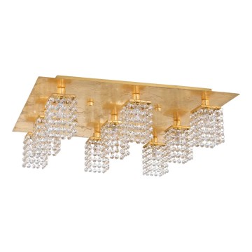 Eglo 97722 - LED Plafon kryształowy PYTON GOLD 9xG9/3W/230V