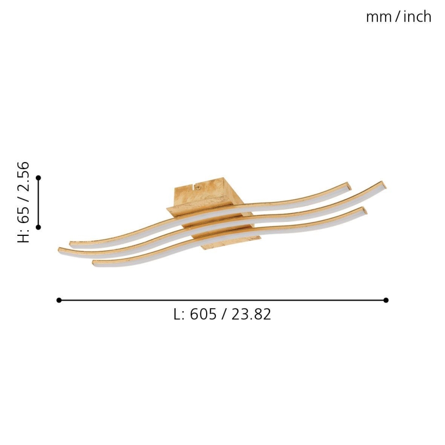 Eglo 97743 - LED Przysufitowy żyrandol MIRAFLORES 3xLED/8,6W/230V
