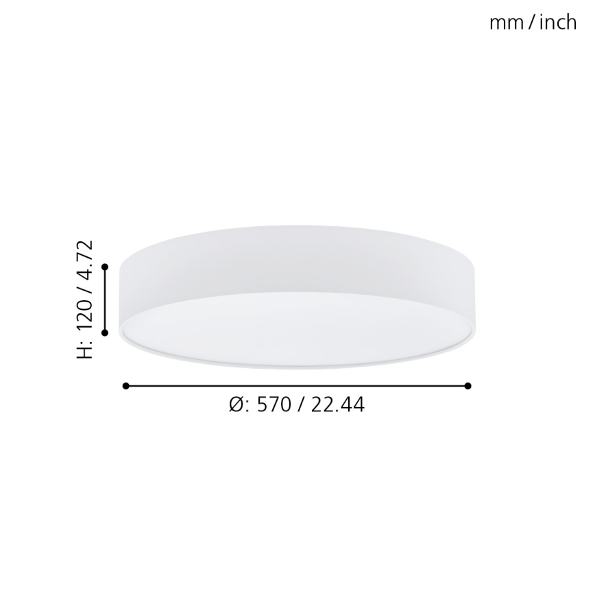 Eglo - LED Plafon ściemnialny LED/40W/230V