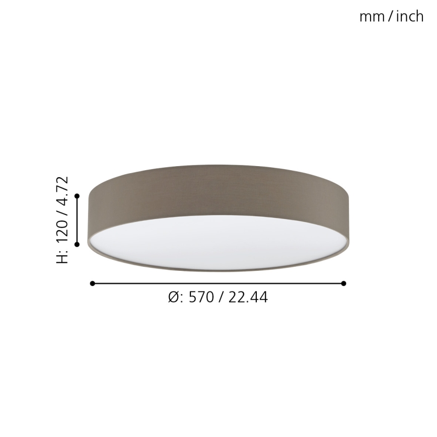Eglo - LED Plafon ściemnialny LED/40W/230V