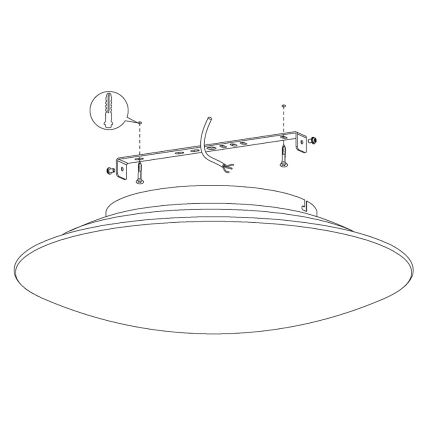 Eglo 97811 - LED Ściemnialne oświetlenie sufitowe FRATTINA-C 1xLED/27W/230V