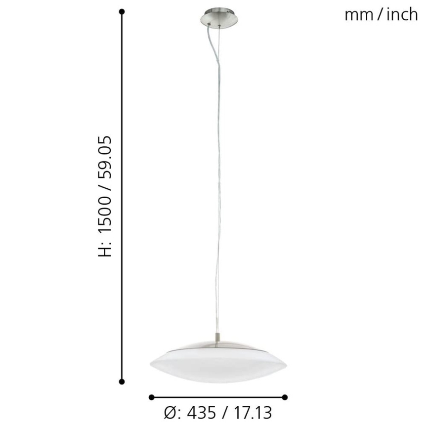 Eglo 97812 - LED Ściemnialy żyrandol na lince FRATTINA-C 1xLED/27W/230V