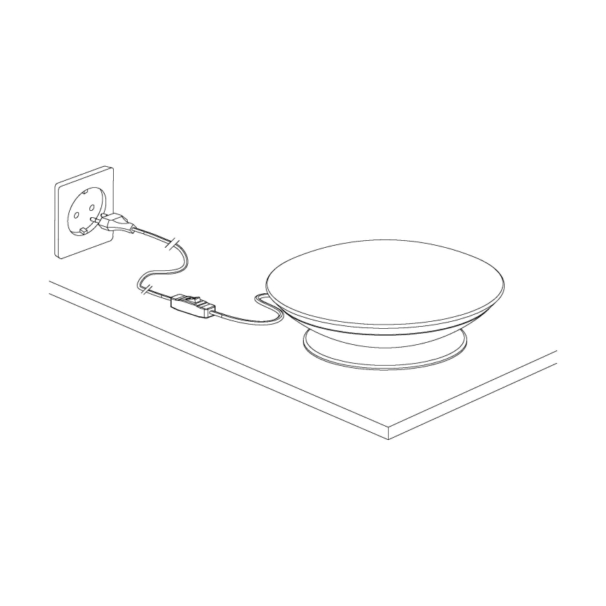 Eglo 97813 - Ściemnialna lampka stołowa LED RGB FRATTINA-C LED/18W/230V