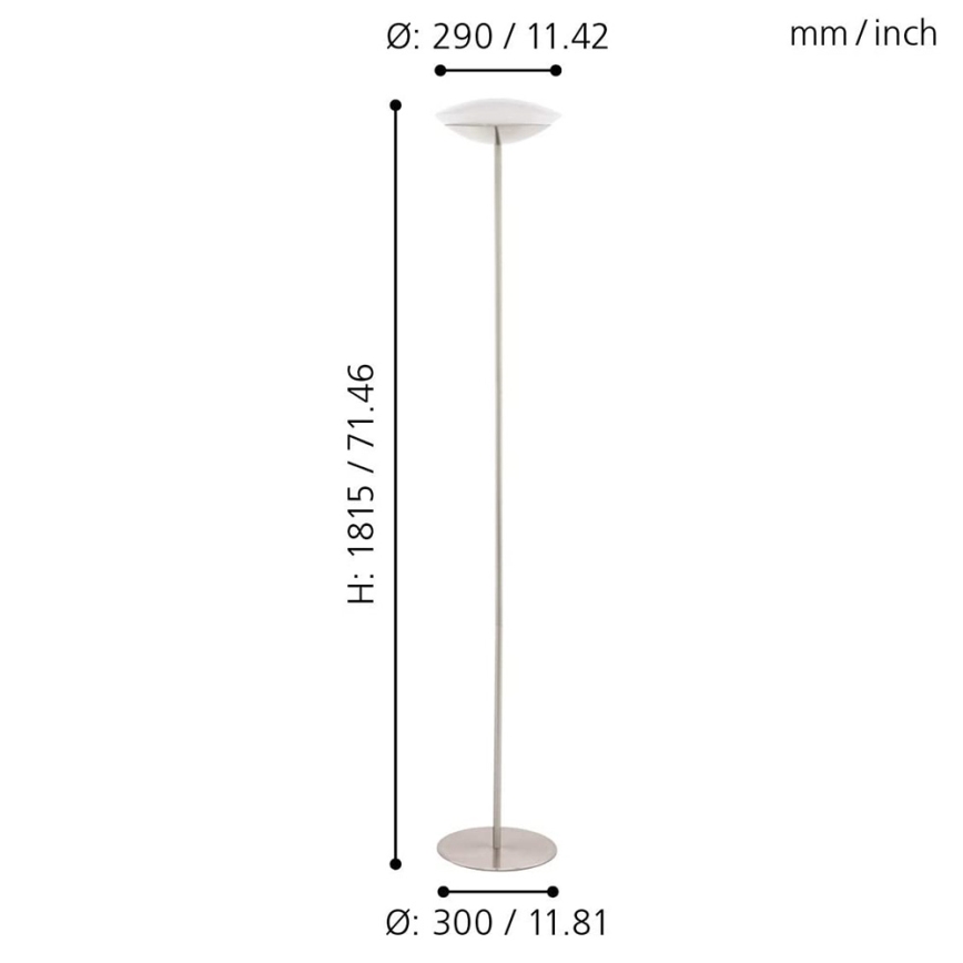 Eglo 97814 - LED RGB regulowana lampa stojąca FRATTINA-C 1xLED/18W/230V