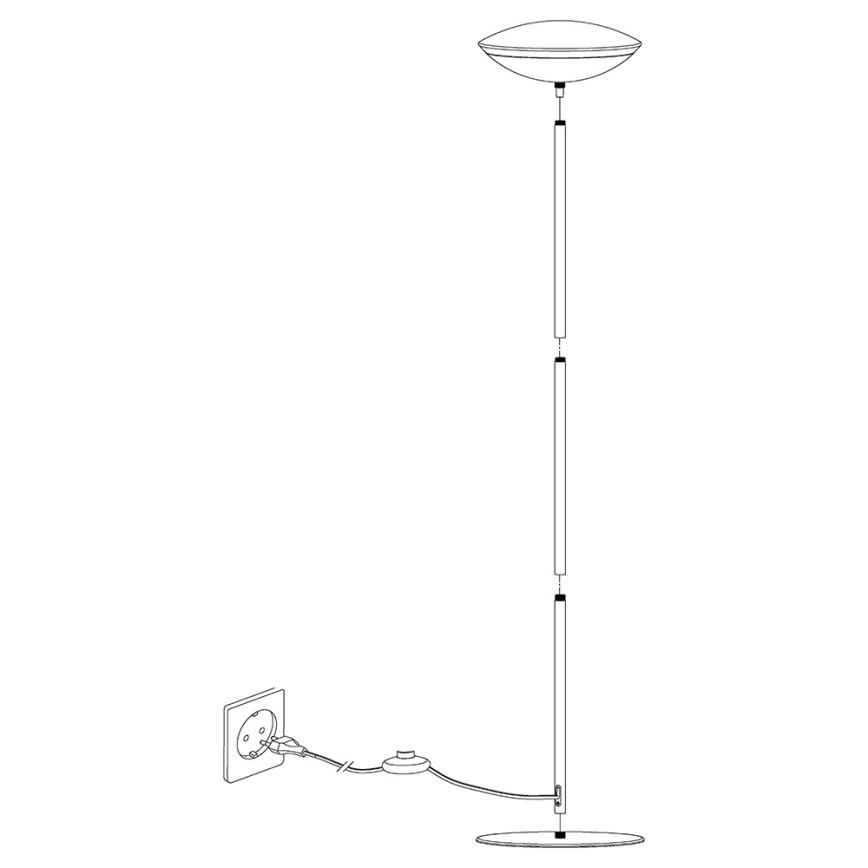 Eglo 97814 - Ściemnialna lampa stojąca LED RGB FRATTINA-C 1xLED/18W/230V