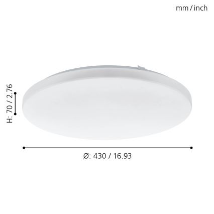 Eglo - LED Plafon  LED/33,5W/230V