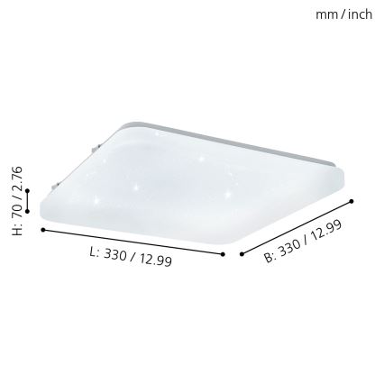 Eglo - LED Plafon LED/17,3W/230V
