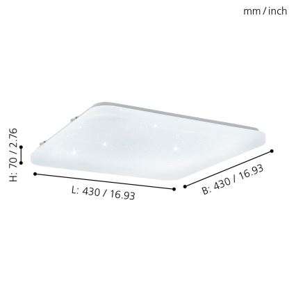 Eglo - LED Plafon  LED/33,5W/230V