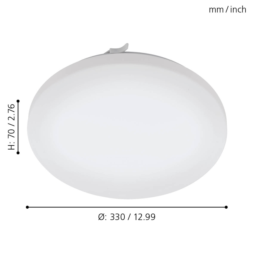 Eglo - LED Plafon łazienkowy LED/17,3W/230V