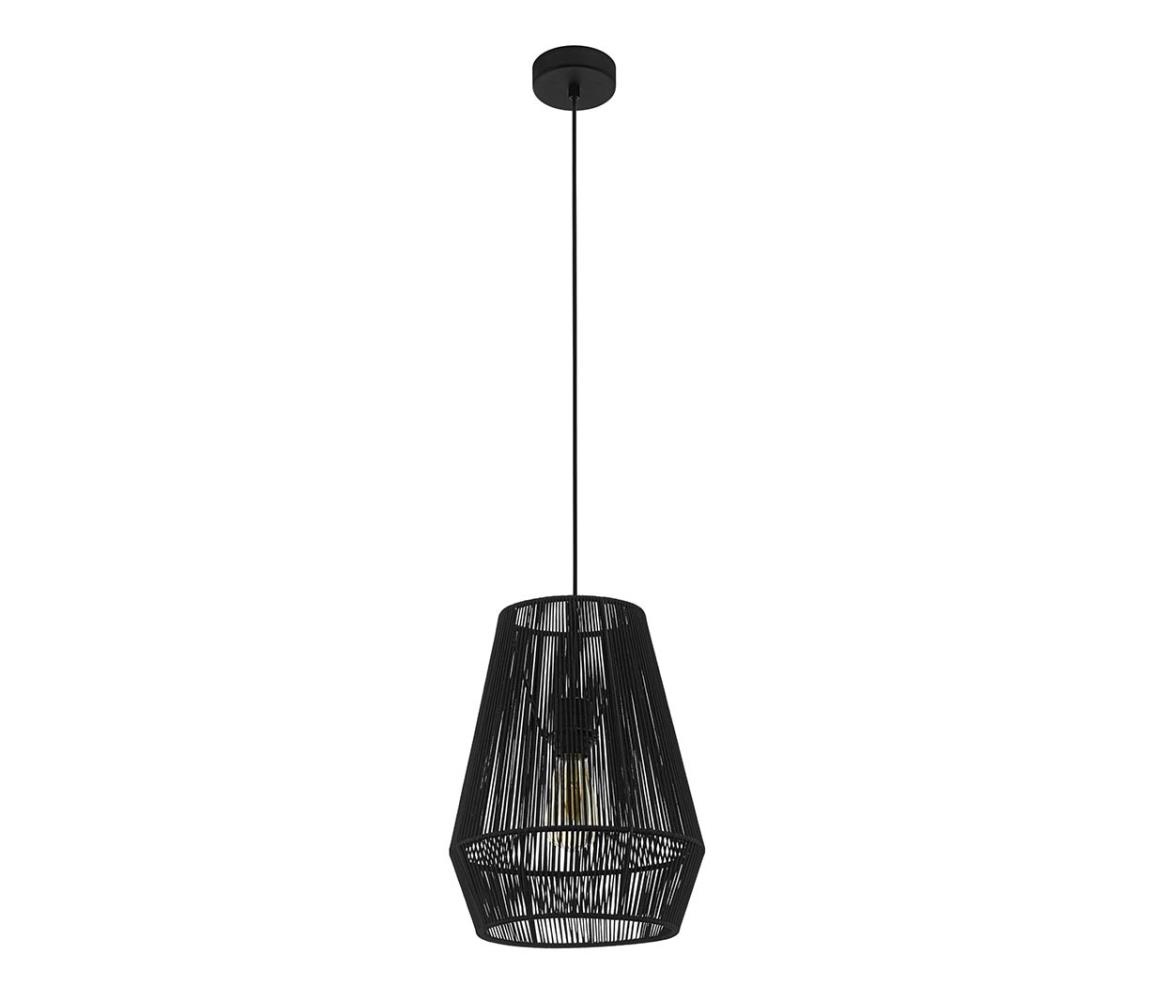Eglo 97905 - Żyrandol na lince PALMONES 1xE27/60W/230V czarny