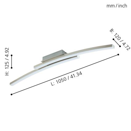 Eglo - LED RGB Ściemnialny żyrandol natynkowy FRAIOLI-C 2xLED/17W/230V