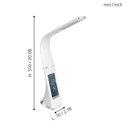 Eglo - Ściemnialna LED Lampa stołowa LED/3,2W/230V