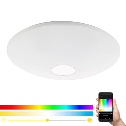 Eglo 97918 - LED RGB Plafon ściemnialny TOTARI-C LED/34W/230V + zdalne sterowanie