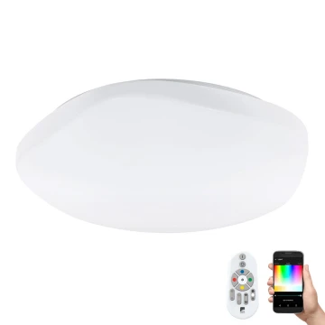 Eglo 97921 - LED RGB Ściemnialna lampa sufitowa TOTARI-C LED/34W/230V + pilot