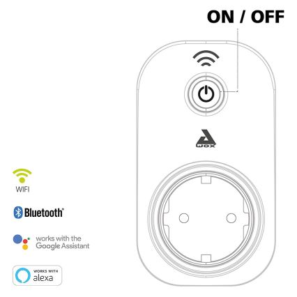 Eglo - Inteligentne gniazdo Connect plug PLUS 2300W SCHUKO Bluetooth