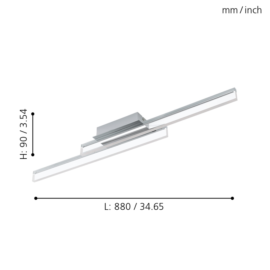 Eglo - LED plafon łazienkowy 2xLED/11W/230V IP44