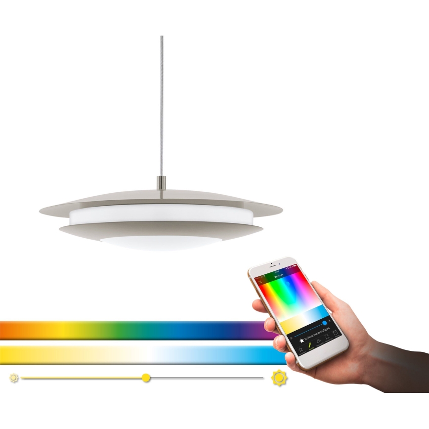Eglo 98043 - LED RGBW ściemnialny żyrandol na linkach MONEVA-C LED/18W/230V