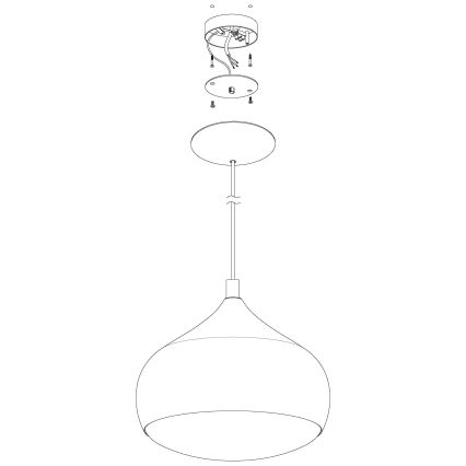 Eglo - LED Ściemnialny żyrandol na lince COMBA-C LED/18W/230V